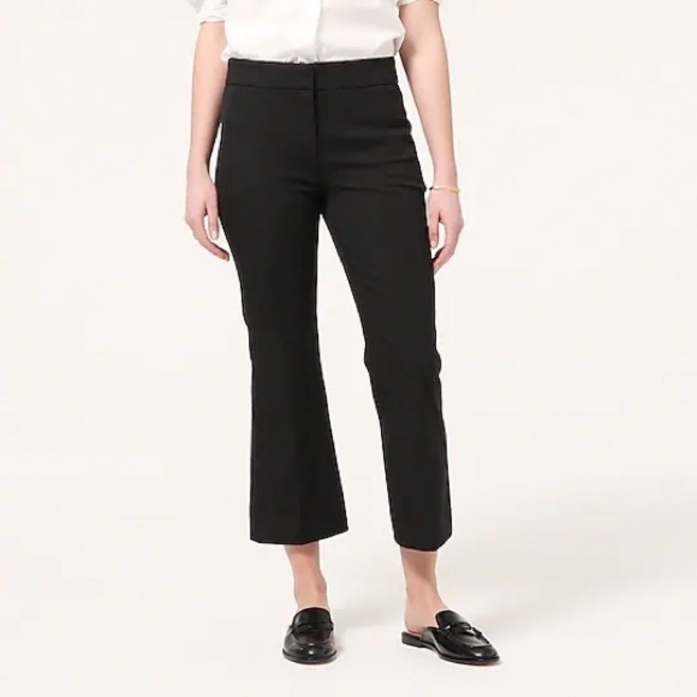 JCrew flare cropped work pants